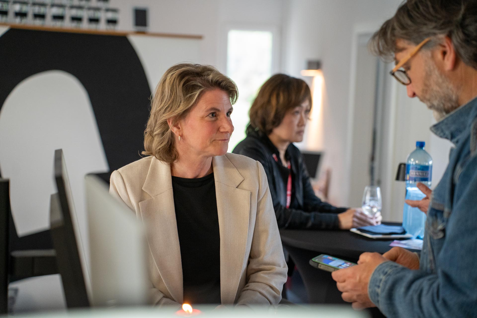 Audrey Beaud discutions avec client