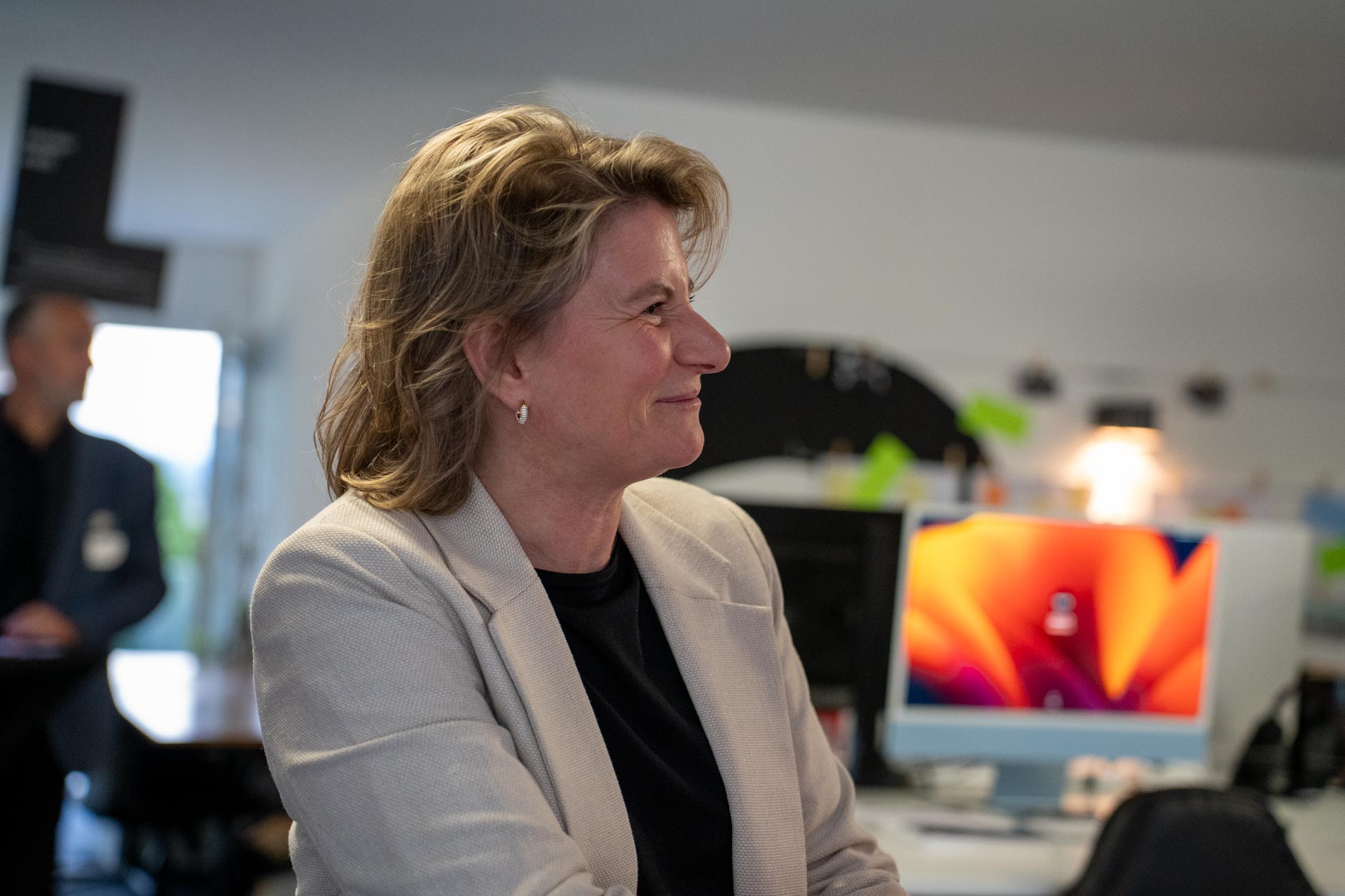 Audrey Beaud discutions avec client